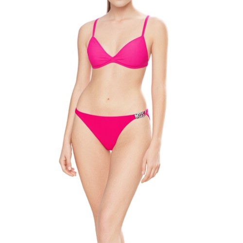 Moschino Hot Pink Triangle Bikini Bottom