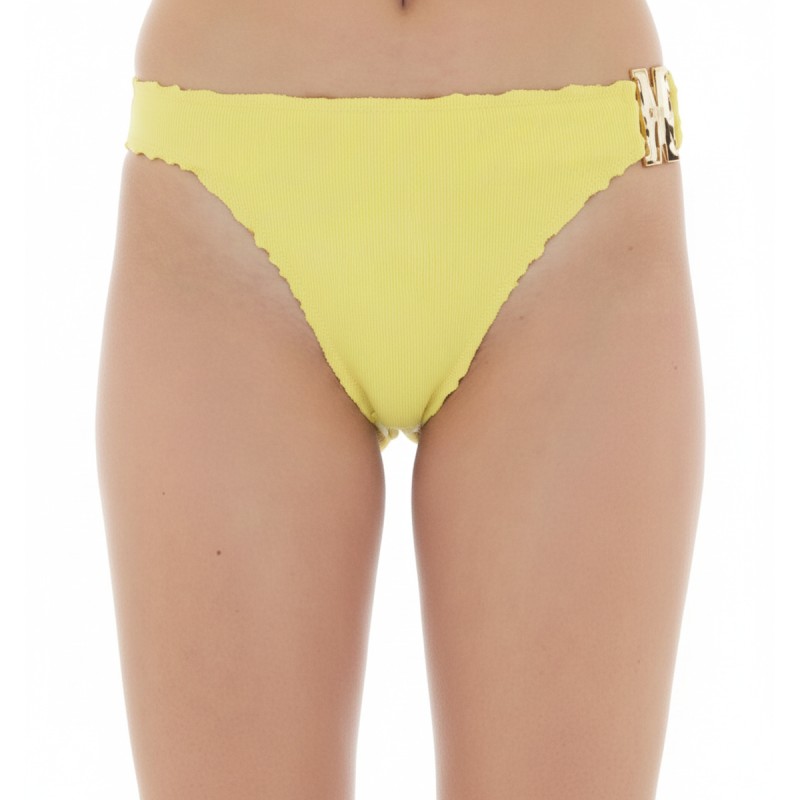 Moschino Ribbed Bikini Bottom Yellow