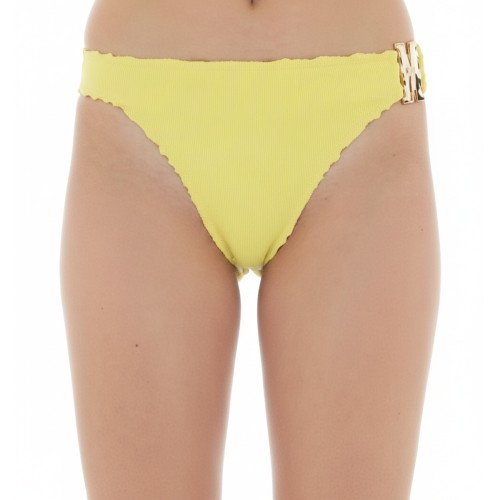 Moschino Ribbed Bikini Bottom Yellow