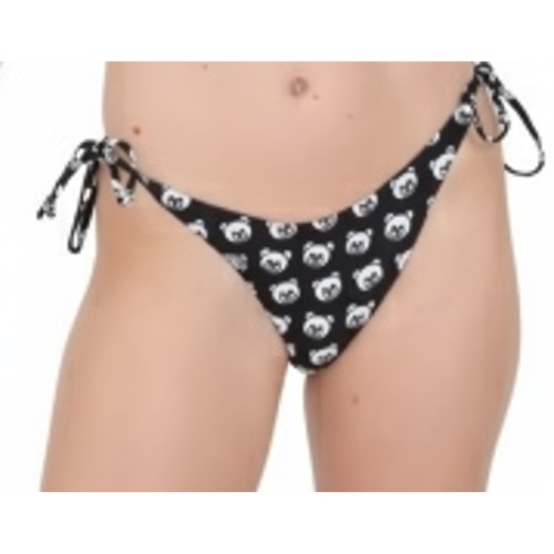 Moschino Skull Print Bikini Bottom Black