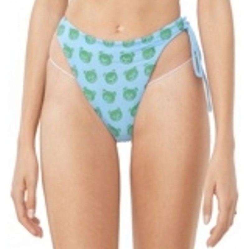 Moschino Polka Dot Bikini Bottom Blue