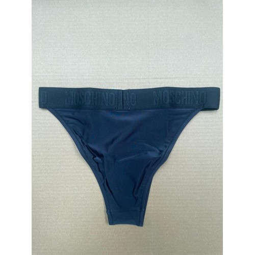 Moschino Logo Band Bikini Bottom Navy