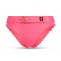 Moschino High-Waist Belted Bikini Bottom Pink