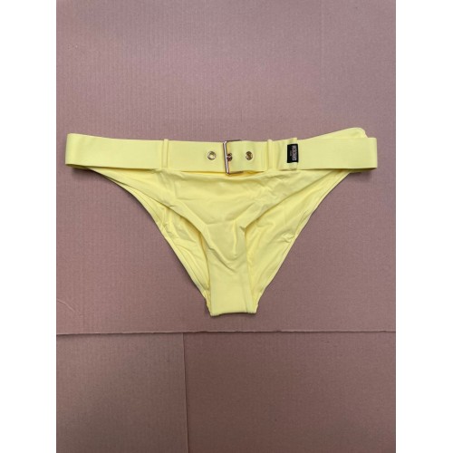 Moschino Belted Bikini Bottom Yellow