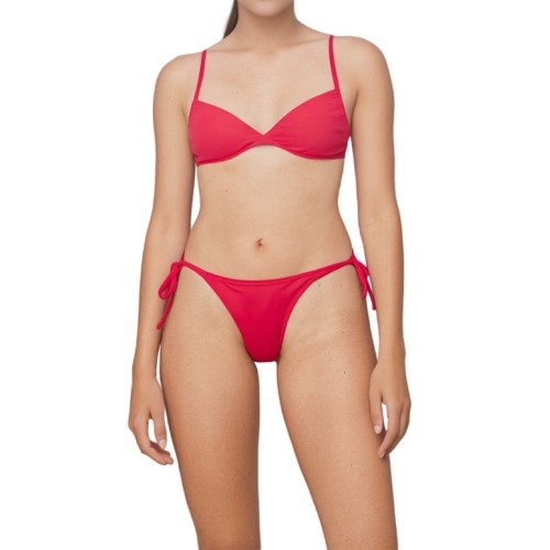Moschino Twisted Bikini Set Red