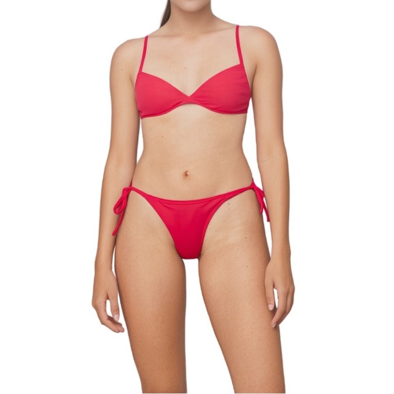 Moschino Twisted Bikini Set Red