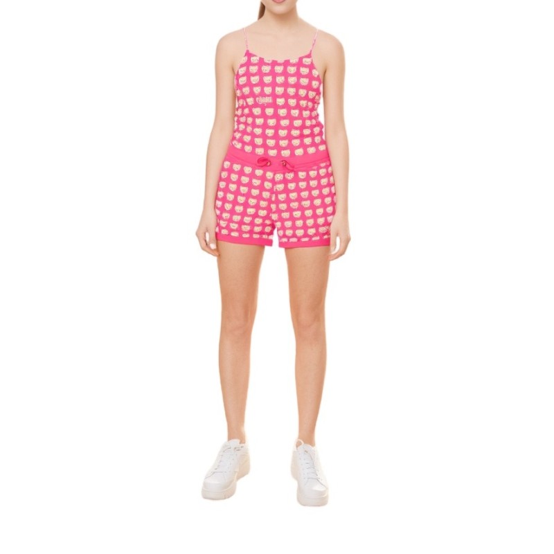 Moschino Teddy Bear Print Romper Pink