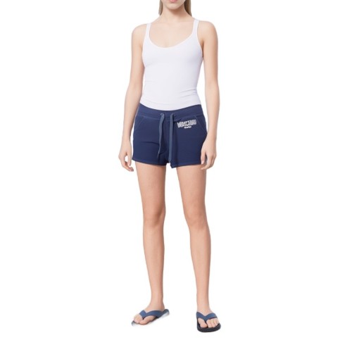 Moschino Navy Drawstring Swim Shorts