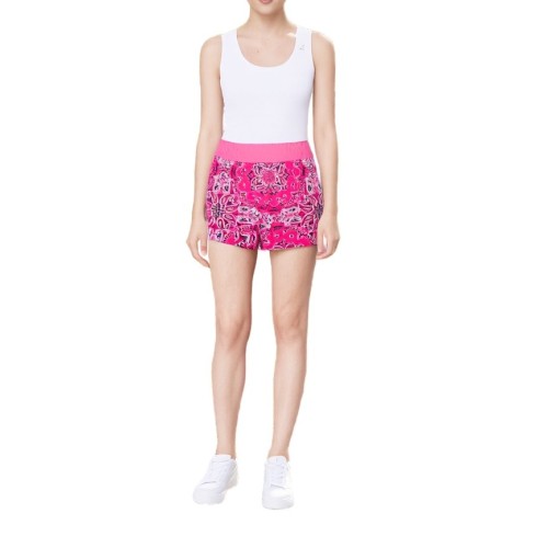 Moschino Paisley Print Beach Shorts Pink