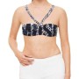 Moschino Zebra Print V-Neck Bikini Top