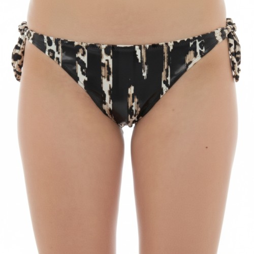 Moschino Animal Print Bikini Bottom Black
