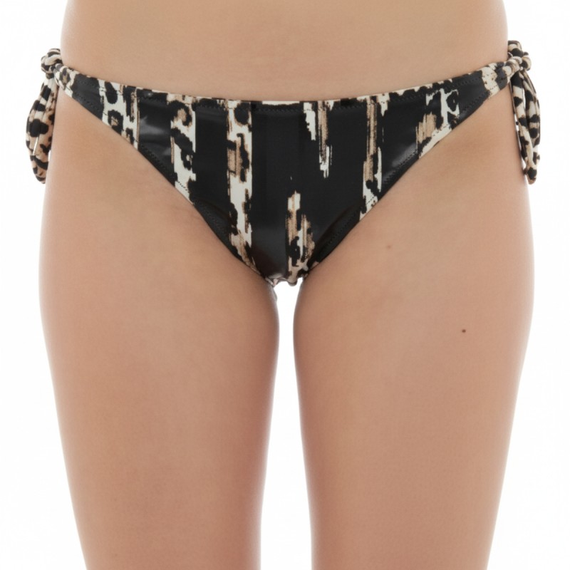 Moschino Animal Print Bikini Bottom Black