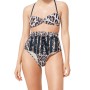 Moschino Leopard Print High Waist Bikini Bottom