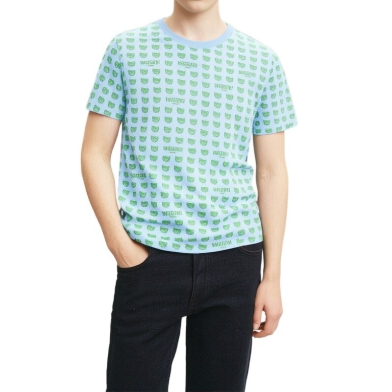 Moschino Bear Print T-Shirt Light Blue