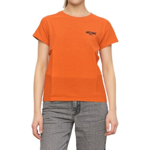 Moschino Orange Cotton Blend T-shirt