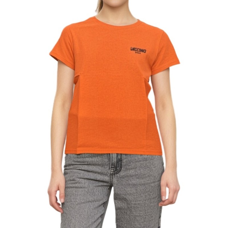 Moschino Orange Cotton Blend T-shirt