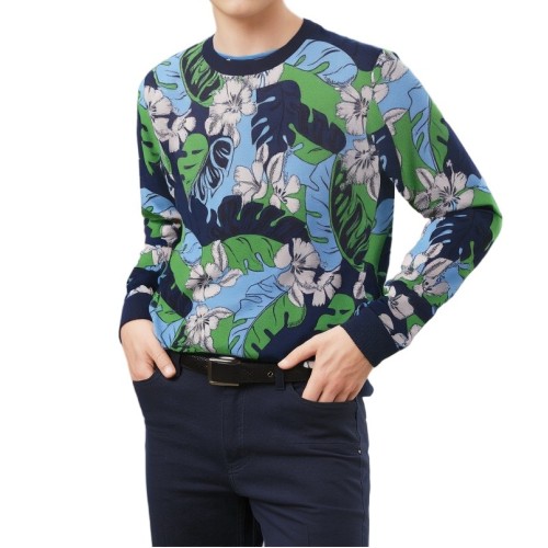 Moschino Tropical Floral Print Crewneck Sweatshirt Multicolor