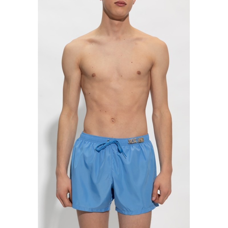 Moschino Classic Blue Swimming Boxer Shorts