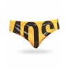 Moschino Logo Print Swim Brief Yellow
