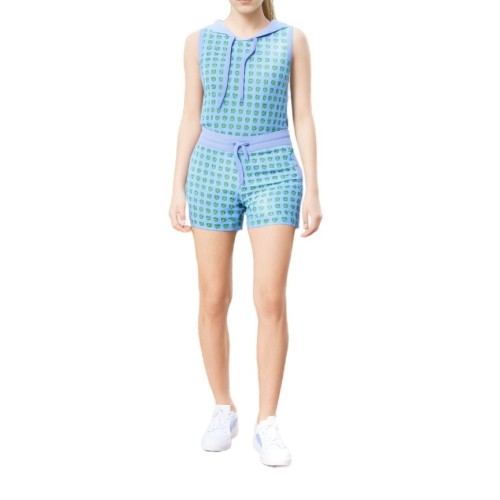 Moschino Blue Geo Print Two Piece Set