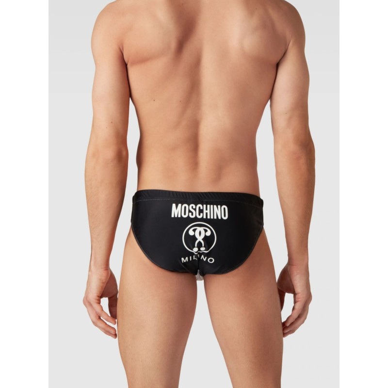 Moschino Milano Logo Brief Black