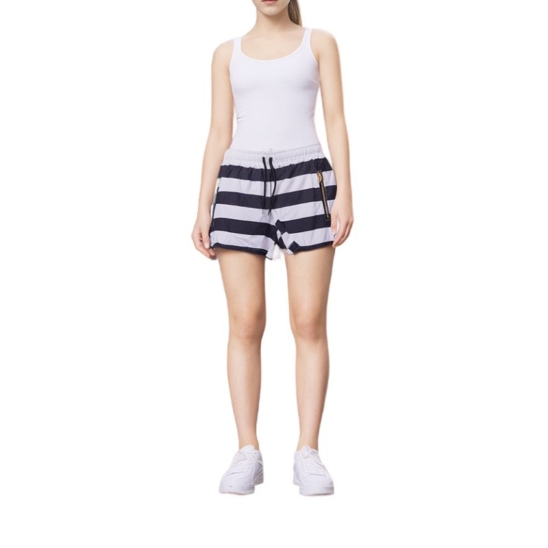 Moschino Navy Striped Swim Slip