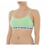 Moschino Green Logo Band Sports Bra