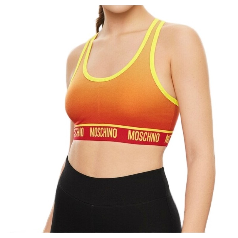 Moschino Ombré Sports Bra Orange Yellow