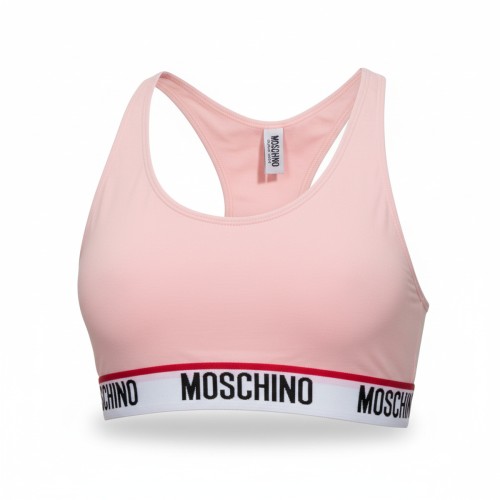 Moschino Racerback Sports Bra Pink