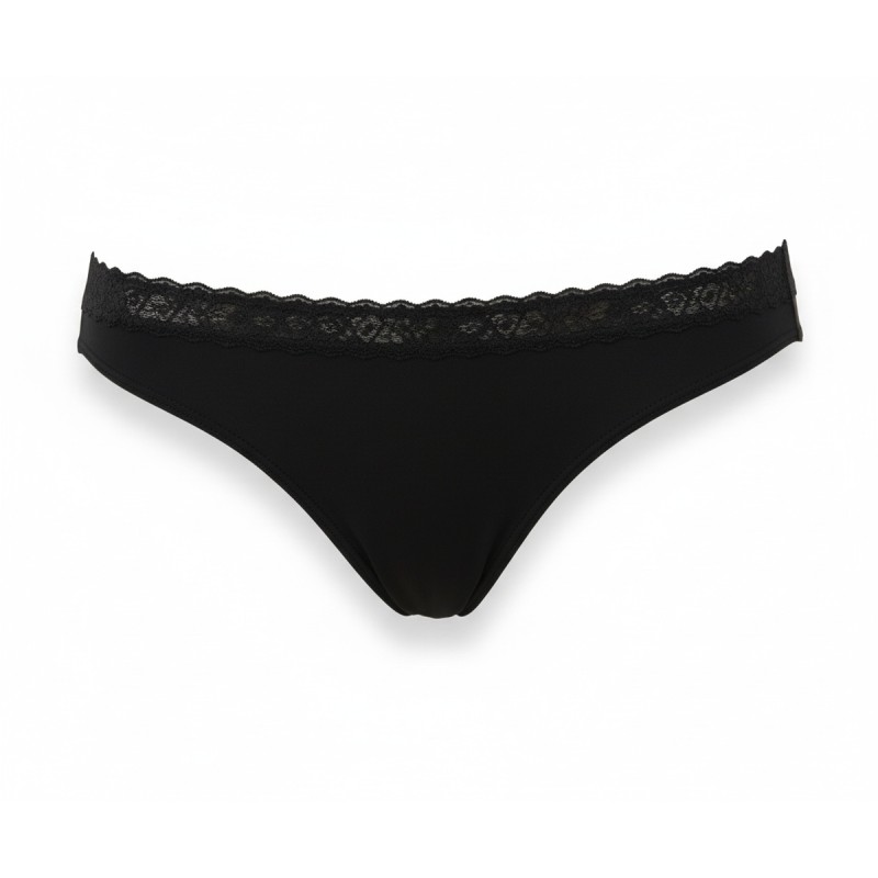 Moschino Black Lace Trim Brief