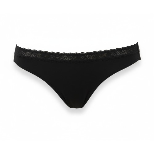 Moschino Black Lace Trim Brief