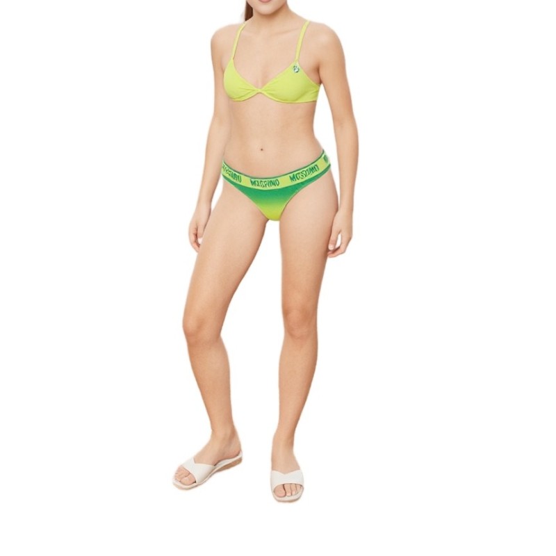 Moschino Logo Band Brief Multi Green