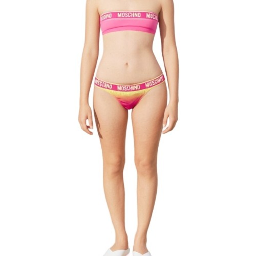 Moschino Logo Rainbow Bikini Multi Fucsia