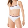 Moschino Logo Band Bra Set White
