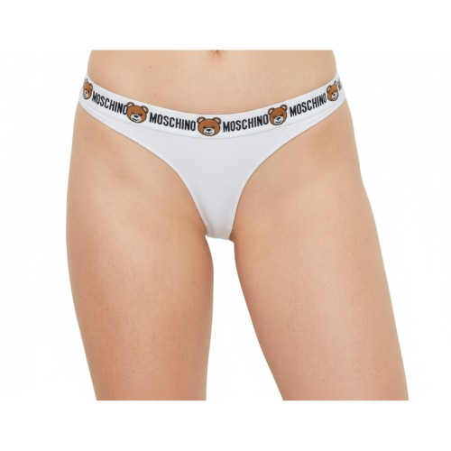 Moschino Teddy Bear Logo Brief White