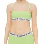 Moschino Logo Band Bra Green