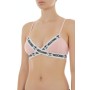 Moschino Logo Triangle Bra Pink