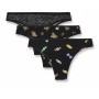 Moschino Black Printed Brazilian Brief 3-Pack