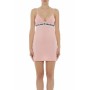 Moschino Pink Logo Band Mini Dress