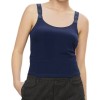 Moschino Navy Cotton Blend Tank Top