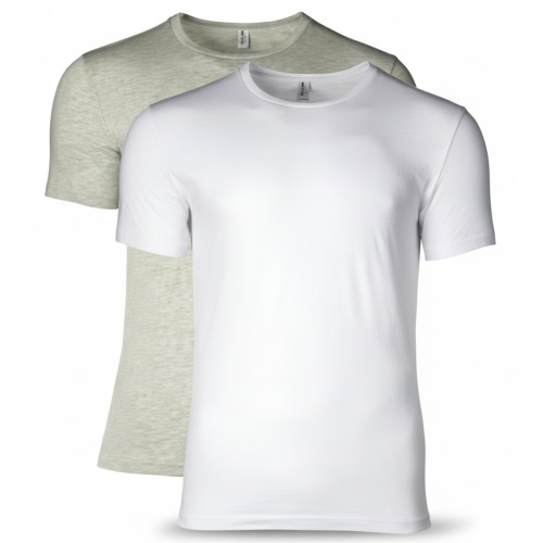 Moschino Basic Cotton T-Shirt 2-Pack White Green