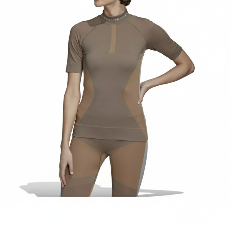 Adidas Run Knit Performance T-Shirt Brown