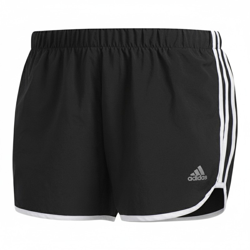 Adidas Marathon Running Shorts Black White