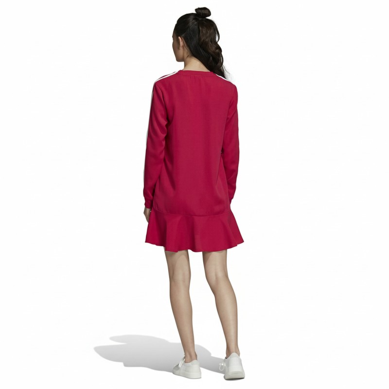 Adidas Three-Stripe Flounce Dress Pink