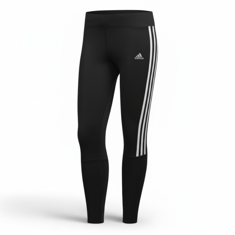 Adidas Run It Three-Stripe Leggings Black