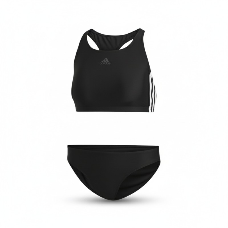 Adidas Three Stripes Racerback Bikini Black