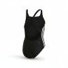 Adidas Three Stripe Athletic Swimsuit Black White