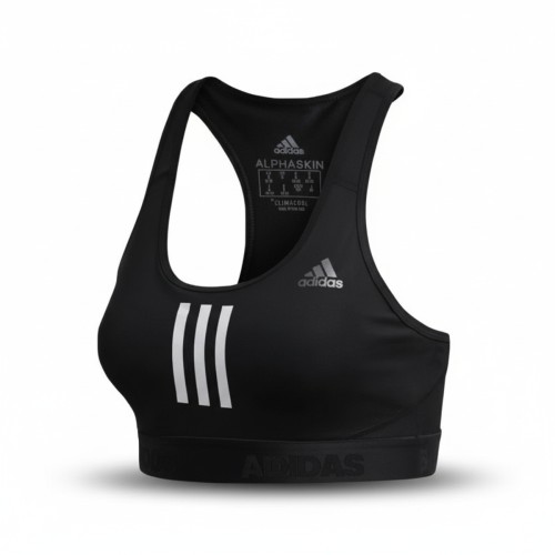Adidas Alphaskin Racerback Sports Bra Black