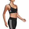 Adidas Three Stripe Sports Bra Black