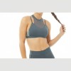 Adidas 3-Stripes Mesh Sports Bra Blue